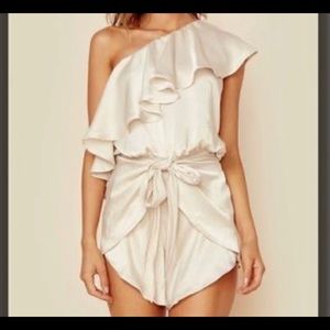 BLUE LIFE SILKY CREAM ROMPER